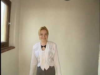 Lucky Cooch: Blonde lady giving an interview