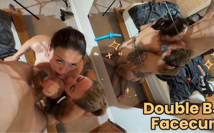 Bigmax8inch: 1 남자 2 슈퍼 핫한 소녀 더블 BJ, 낯선 사람과 얼굴 사정. 부르다