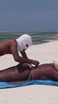 Massage Naked on a Public Beach