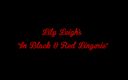 Lily Leigh: リリー・リーの「赤と黒のランジェリー」