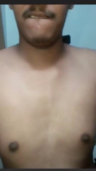 Indian Guy Jerks His Black Cock Wearing His Stepmom's Panty