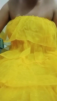 Indian Gay Crossdresser Gaurisissy XXX Sex w Żółty Lehenga
