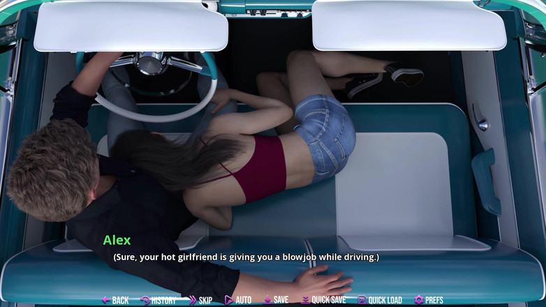 3D Cartoon Porn: College Kings 132 - Roadside Pleasure Lauren boquete enquanto Alex dirige