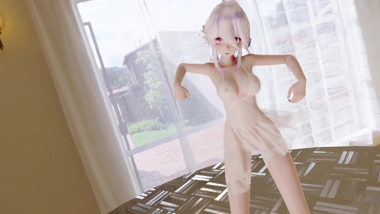 MikuMotion: Č. 9 čirá svádění s brýlemi v bílých šatech