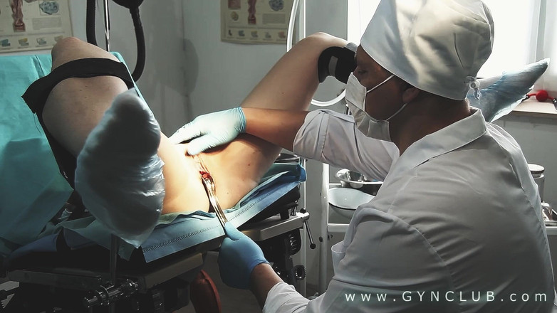 Medical fetish studio gynclub: 硬婦人科検査