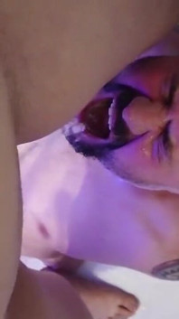 Babe Pisses Guy in Mouth POV