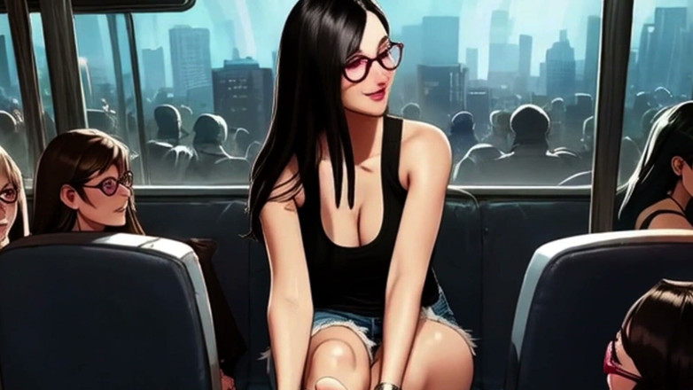 Spicy Toons: Lin Gives a Footjob on the Train