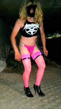 Pink Whore Cunt Walk Night Down Roadheel
