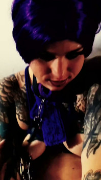 POV of Purple Neko Stella Mae Sucking and Fucking