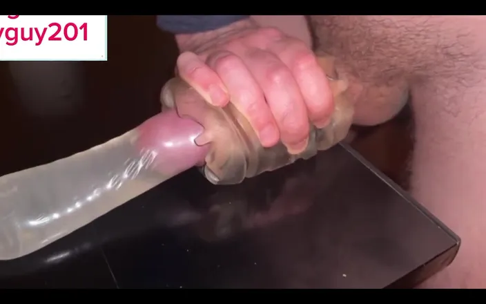 Bigbadfriendlyguy: Guy Moaning While Fucking Fleshlight with Dirty Talk Until Huge...