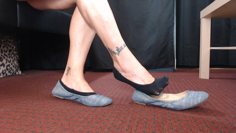 Abby Anna: Ballet flats liner socks shoeplay