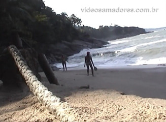 Amateurs videos: Teman wanita saya bertelanjang atas di pantai