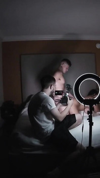 Brazilian MILF Double Stuffed by White Dicks Bts
