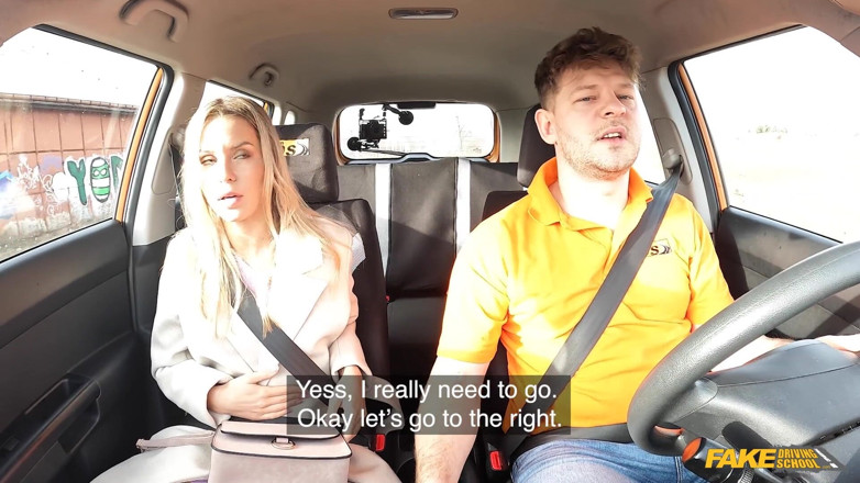 Fake Driving School: Fake driving school - Road Rage, Následovaná drsným šukáním, Lucky Bee Cant Čekat...