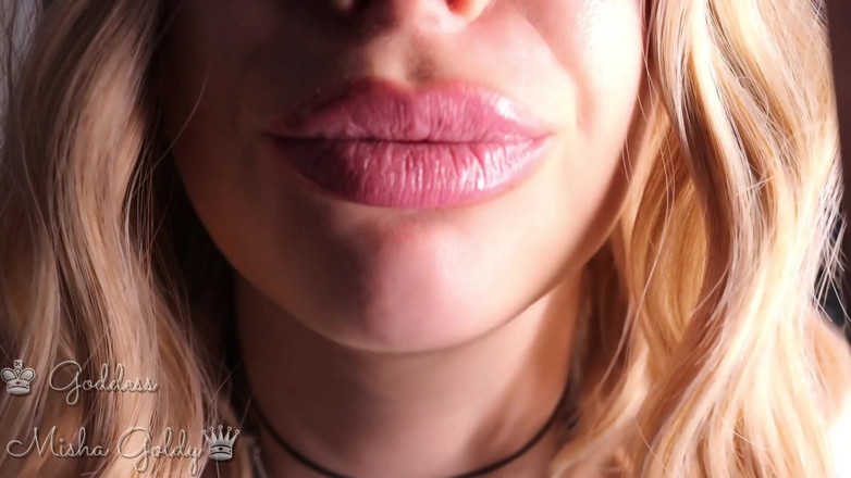 Goddess Misha Goldy: I want your ass and balls will be red and...