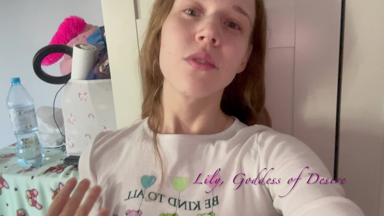 Lily, Goddess of Desire: Shy but Very Sexual Girl Does a Striptease