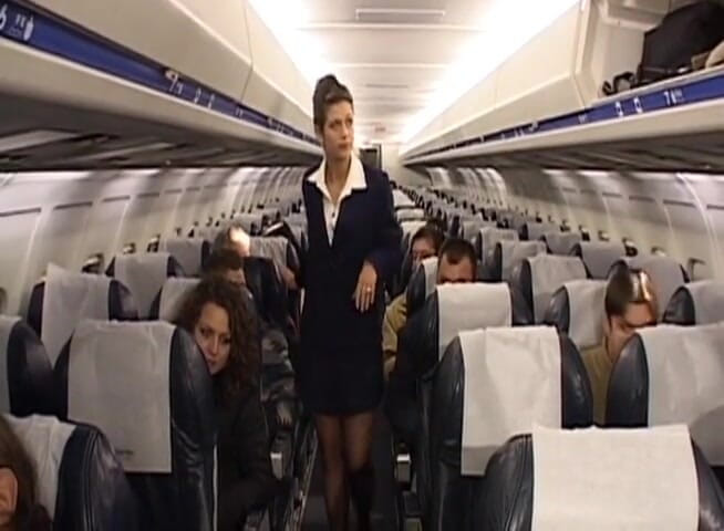 Public Lust: いたずらな女の子が飛行機で犯される