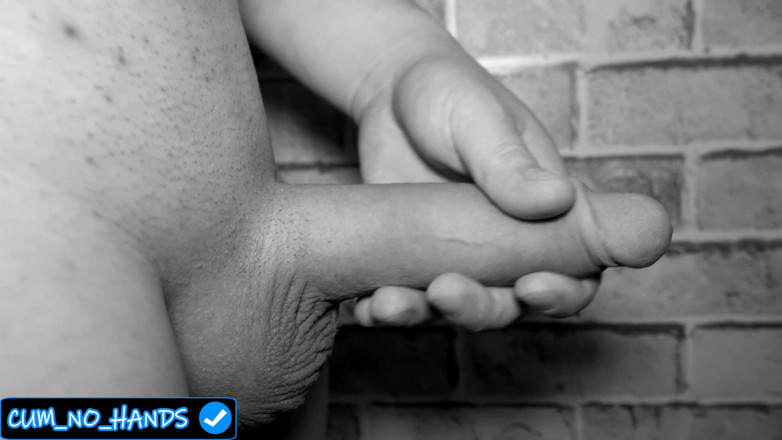 Cum no hands: Sans masturbation, une grosse bite explose comme une éruption de volcan, éjaculation...