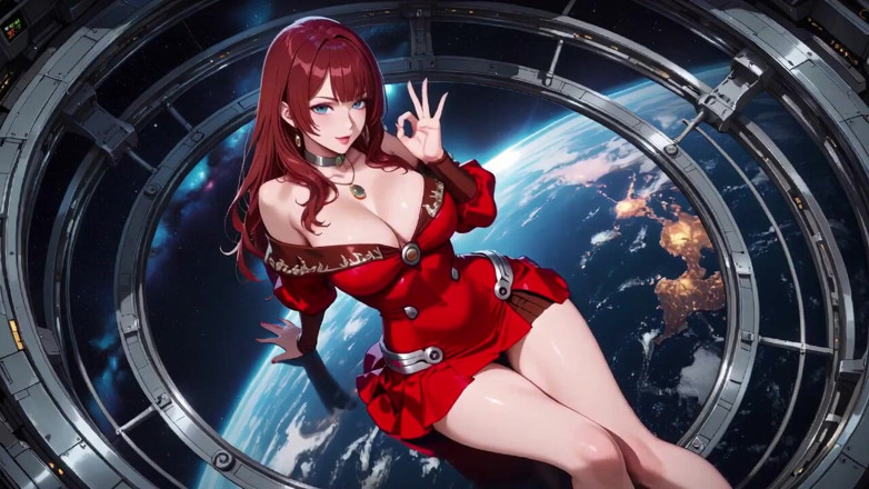 Tay Swift X: Red-haired Pilot Fantasy! From Sci-fi Cockpit to Private Bedroom, Red...