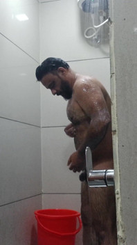 Hot Daady Nude Bathing Show