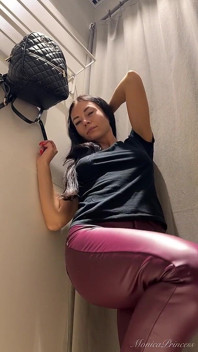 Try on Leggings and Pants, Boobs Tease, Pussy Flashing