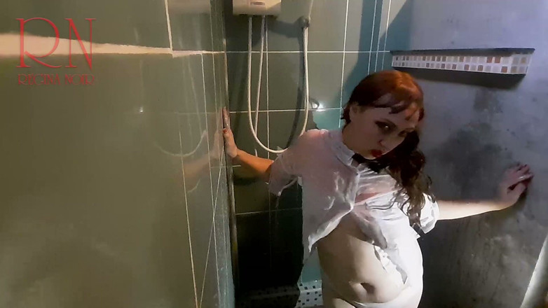 Regina Noir: Wet Panties, Wet Trousers, Wet Shirt. 1