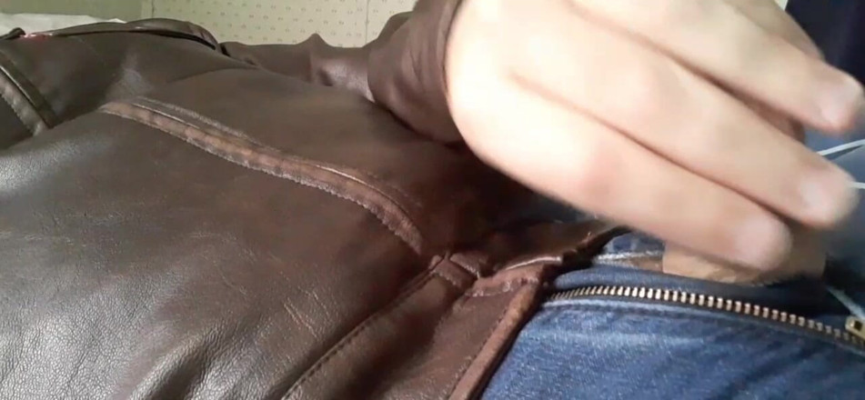 Rusty Sunnybrook: Edge und kommen auf neue braune Lederjacke