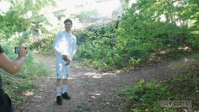 GAYheim: Arab Teen Migrant Jerks off in the Forest After Football...