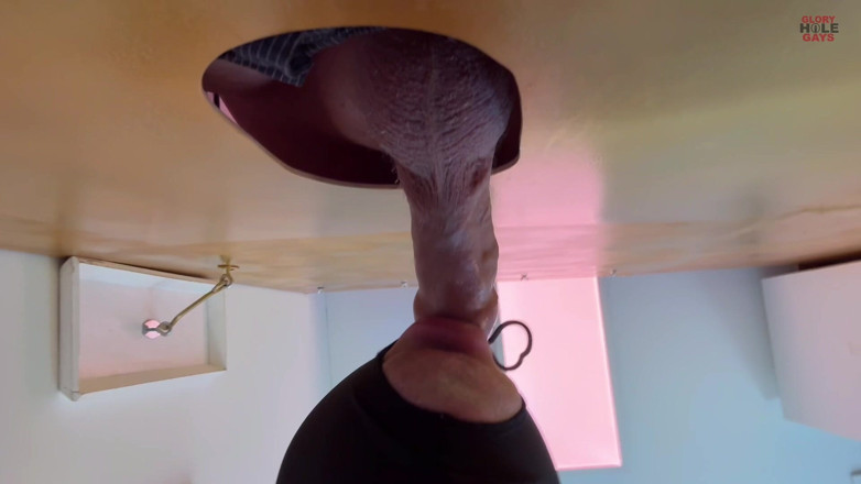 GLORYHOLEGAYS: Stepdaddy Cock with Horny Uncut Cock at Gloryhole