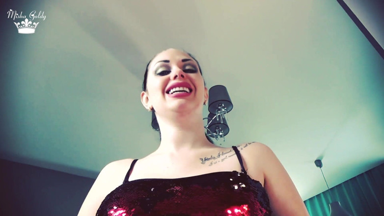 Goddess Misha Goldy: Giantess Eating 5 Chastity Slaves Who Stole the Keys!