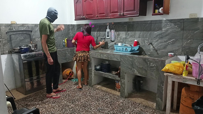 Goky: Perverted Neighbor Shows Everything While He Is There