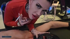 Miss Alessa Milano No Mercy with You.. Cigarette Break Rack