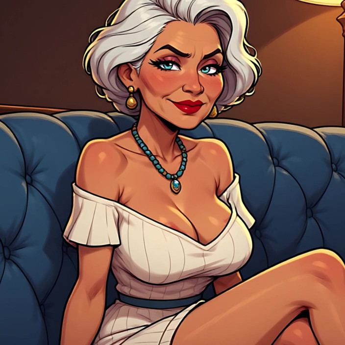 AI Porn: Classy Cartoon Matures Tits Out