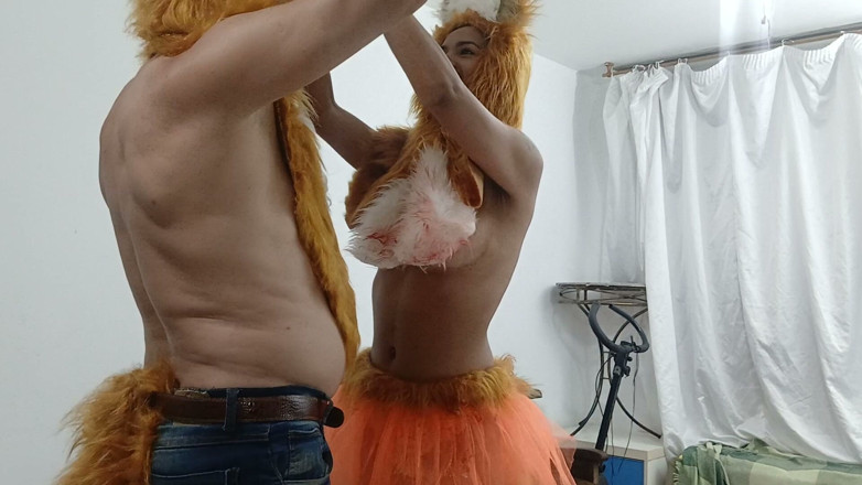 Raposao: Fox Couple Cosplay Sex