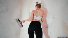 ReplayXXXLady: Pipe coquine en POV par une blonde sur un chantier