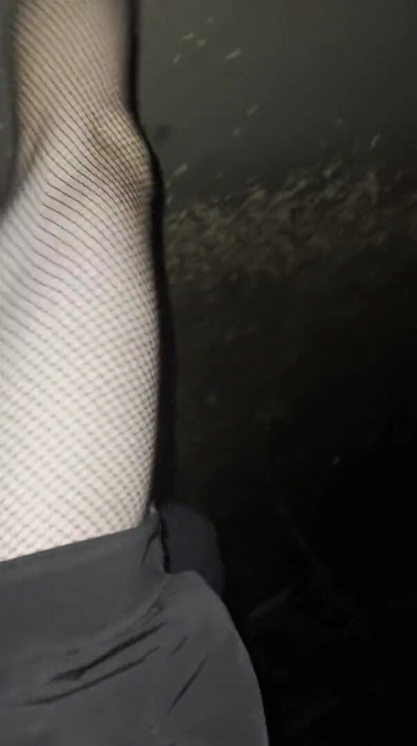 Apomit: Night walking in pantyhose close road teen hot boy flash...