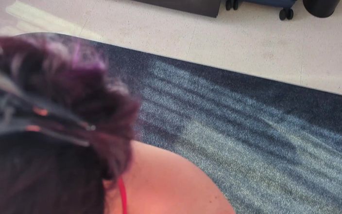 Always Fun No Pants: Locked Cuckold Teased and Cleans Creampied Hotwife!