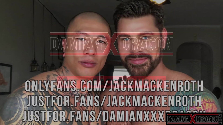 DamianXDragon: Jackmackenroth muscoloso dal basso scopa senza preservativo dal drago damian