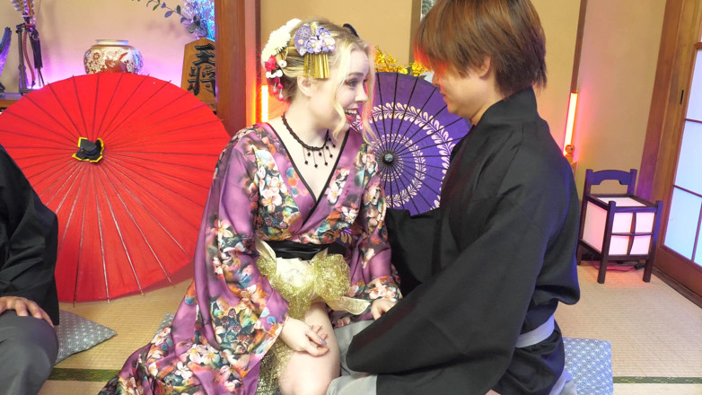 Japornxxx: Haley spades Oiran geisha三人行中出玩