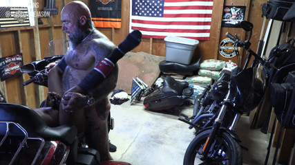 MasculineJason - Jason Collins: Interracial-bareback auf meiner harley