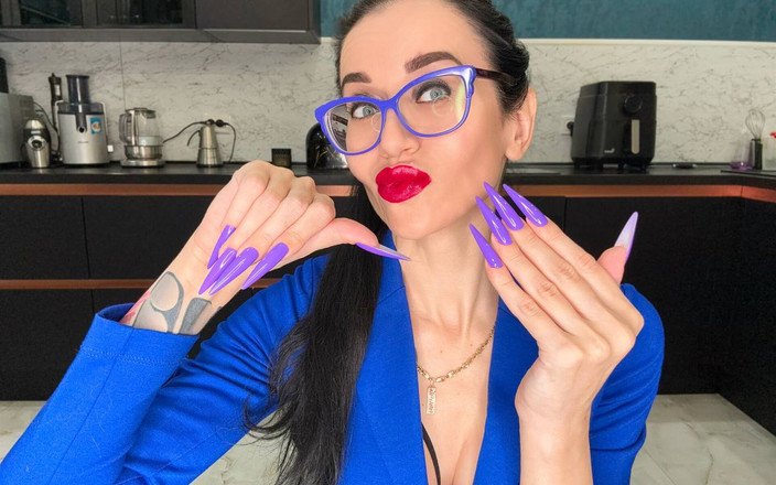 Julia domaina: Nuova forma lunga e nuovo colore viola, artigli, dita lunghe...