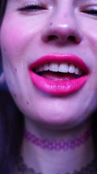 CEI Pink Lipstick Kiss and Spit Fetish Custom