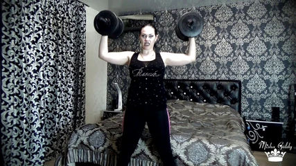 Goddess Misha Goldy: Beating my last weight lifting challenge! More than 50 times per...