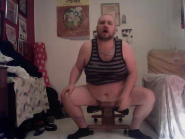 B A Bear: Stripping Wanking Dildo Fat Ass Pig