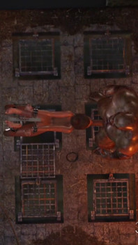 Cruel monsters fuck teen in the dark dungeon