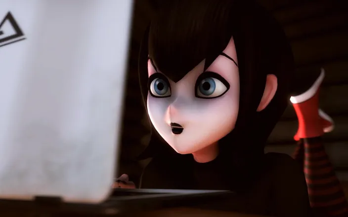 Velvixian 3D: Mavis usando seu vibrador