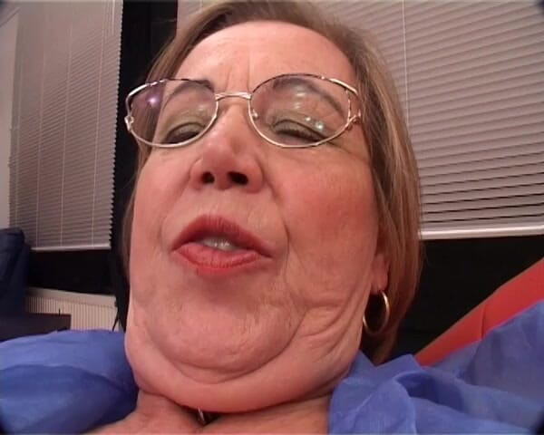 YOUR FIRST PORN: Grandma Ingrid with Rubber Cock and Vibrator