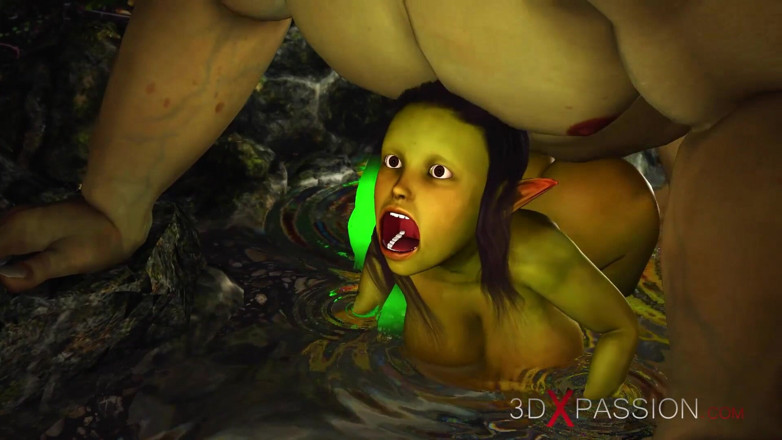 3dxpassion: Green monster Ogre fickt hart einen geilen weiblichen kobold arwen...