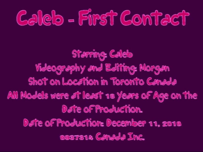 The Great Canadian Male: Caleb - erster kontakt