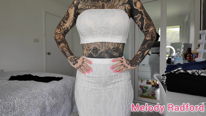 Melody Radford: Sama bielizna i rajstopy na siłowni spróbuj Haul Melody Radford...